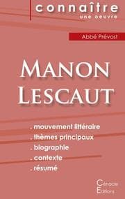 Cover von Fiche de lecture Manon Lescaut de l'Abbé Prévost (Analyse littéraire de référence et résumé complet)