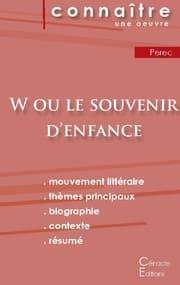 Cover von Fiche de lecture W ou le Souvenir d'enfance de Perec (Analyse littéraire de référence et résumé complet)