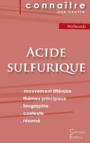 Cover von Fiche de lecture Acide sulfurique de Nothomb (Analyse littéraire de référence et résumé complet)