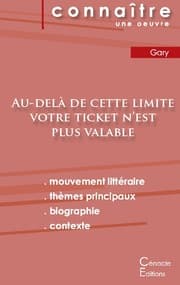 Cover von Fiche de lecture Au-delà de cette limite votre ticket n'est plus valable (Analyse littéraire de référence et résumé complet)