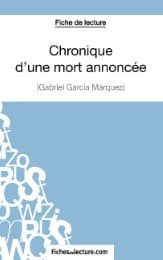 Cover von Fiche de lecture : Chronique d'une mort annoncée de Gabriel García Márquez