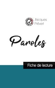 Cover von Paroles de Jacques Prévert (fiche de lecture et analyse complète de l'uvre)