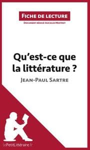 Cover von Qu'est-ce que la littérature? de Jean-Paul Sartre (Fiche de lecture)
