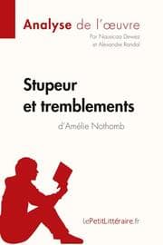 Cover von Stupeur et tremblements d'Amélie Nothomb (Analyse de l'oeuvre)