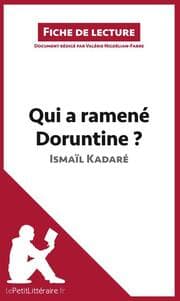 Cover von Qui a ramené Doruntine ? d'Ismaïl Kadaré (Fiche de lecture)