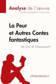 Cover von La Peur et Autres Contes fantastiques de Guy de Maupassant (Analyse de l'uvre)