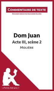 Cover von Dom Juan - Acte III, scène 2 - Molière (Commentaire de texte)