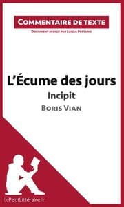 Cover von L'Écume des jours de Boris Vian - Incipit