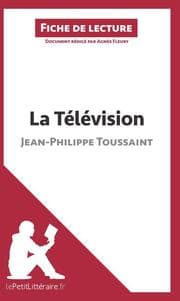 Cover von La Télévision de Jean-Philippe Toussaint (Fiche de lecture)