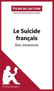Cover von Le Suicide français d'Éric Zemmour (Fiche de lecture)