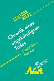 Cover von Chronik eines angekündigten Todes von Gabriel García Márquez (Lektürehilfe)