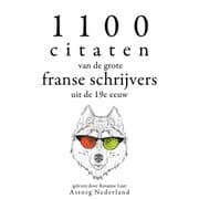 Cover von 1100 citaten van de grote Franse schrijvers uit de 19e eeuw