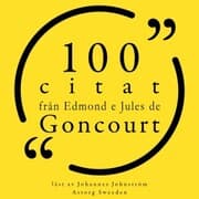 Cover von 100 citat från Edmond e Jules de Goncourt