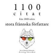 Cover von 1100 citat från de stora franska författarna på 1800-talet