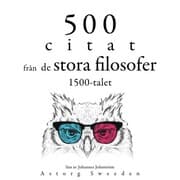 Cover von 500 citat från 1500-talets stora filosofer