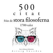 Cover von 500 citat från 1700-talets stora filosofer