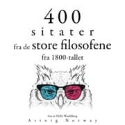 Cover von 400 sitater fra store filosofer fra 1800-tallet