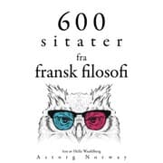 Cover von 600 sitater fra fransk filosofi