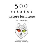 Cover von 500 sitater fra store forfattere fra 1800-tallet