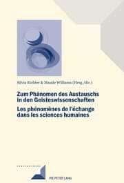 Cover von Zum Phänomen des Austauschs in den Geistwissenschaften/Les phénomènes de l'échange dans les sciences humaines