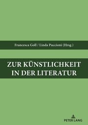 Cover von Zur Künstlichkeit in der Literatur
