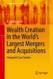 Cover von Wealth Creation in the World's Largest Mergers and Acquisitions