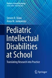 Cover von Pediatric Intellectual Disabilities at School