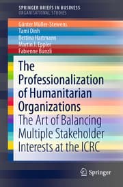 Cover von The Professionalization of Humanitarian Organizations