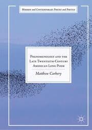 Cover von Phenomenology and the Late Twentieth-Century American Long Poem