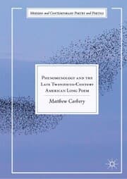 Cover von Phenomenology and the Late Twentieth-Century American Long Poem