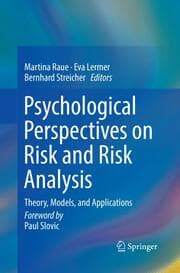 Cover von Psychological Perspectives on Risk and Risk Analysis