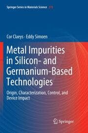 Cover von Metal Impurities in Silicon- and Germanium-Based Technologies