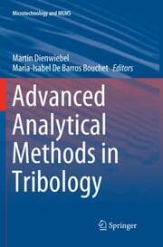 Cover von Advanced Analytical Methods in Tribology