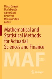Cover von Mathematical and Statistical Methods for Actuarial Sciences and Finance