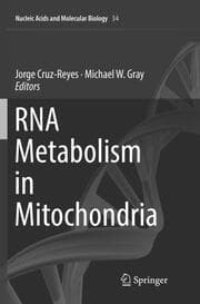 Cover von RNA Metabolism in Mitochondria