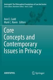 Cover von Core Concepts and Contemporary Issues in Privacy