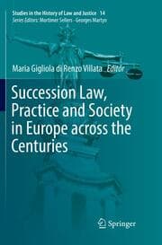 Cover von Succession Law, Practice and Society in Europe across the Centuries