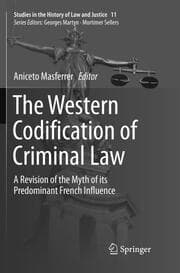 Cover von The Western Codification of Criminal Law