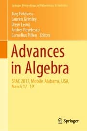 Cover von Advances in Algebra