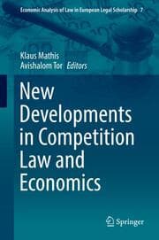 Cover von New Developments in Competition Law and Economics