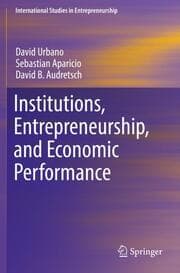 Cover von Institutions, Entrepreneurship, and Economic Performance