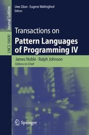 Cover von Transactions on Pattern Languages of Programming IV