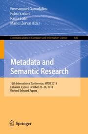 Cover von Metadata and Semantic Research