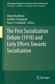 Cover von The First Socialization Debate (1918) and Early Efforts Towards Socialization