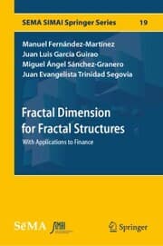 Cover von Fractal Dimension for Fractal Structures