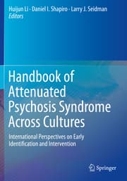 Cover von Handbook of Attenuated Psychosis Syndrome Across Cultures
