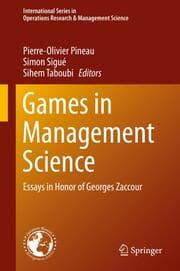Cover von Games in Management Science
