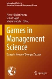 Cover von Games in Management Science