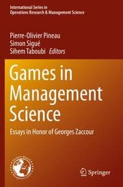 Cover von Games in Management Science