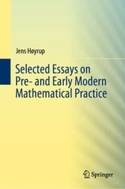 Cover von Selected Essays on Pre- and Early Modern Mathematical Practice
